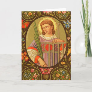 Carte Saint-Laurent de Rome (PM 04) Salutation blanche