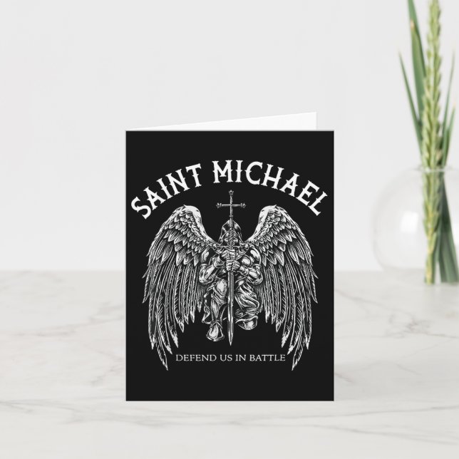 Carte Saint Michael Nous Défend En Bataille (Devant)