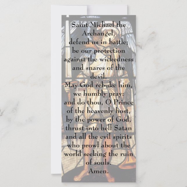 Carte Saint Michael par Sir Edward Coley Burne-Jones (Devant)