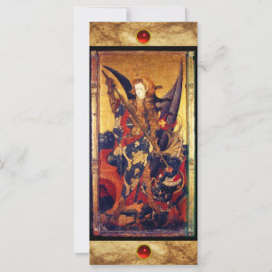Carte Saint Michael Vanquishing le diable