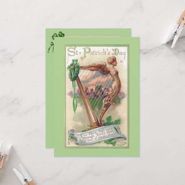 Carte Saint-Patrick (Devant/Arrière en situation)