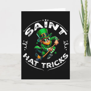 Carte Saint-Patrick jour Saint Coup du chapeau Drôle de
