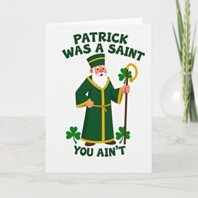 Carte Saint Patrick Pattern Card (Devant)