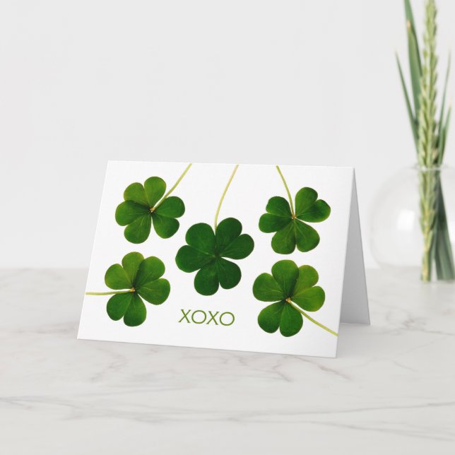 Carte Saint-Patrick pour Girlfriend (Devant)