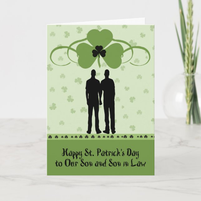 Carte Saint Patrick pour Son & Son en Droit (Devant)