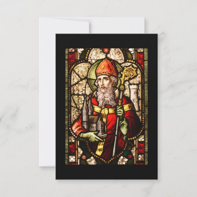 Carte Saint Patrick Vitrail (Devant)