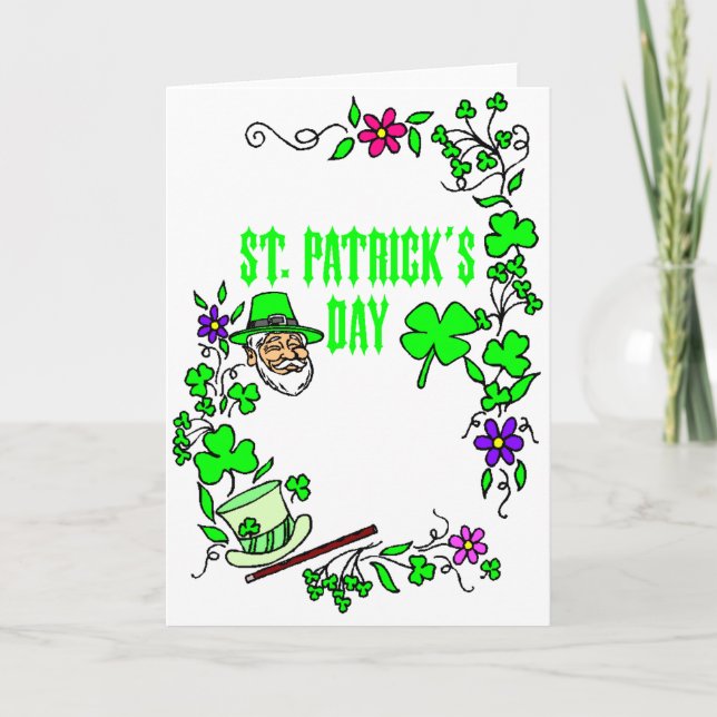 Carte Saint Patrick's Day (Devant)