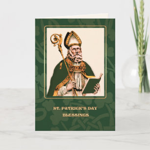 Carte Saint Patrick's Day Bénédictions religieuses