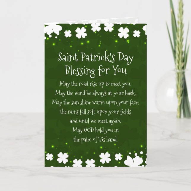 Carte Saint Patrick's Day Blessing for You (Devant)