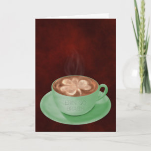 Carte Saint Patrick's Day Cappuccino Art