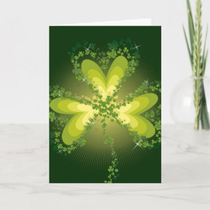 Carte Saint Patrick's Day Lucky Clovers Shamrock irlanda
