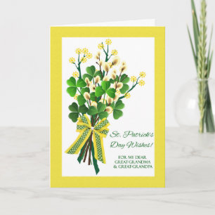 Carte Saint Patrick's Day pour les grands-parents Shamro