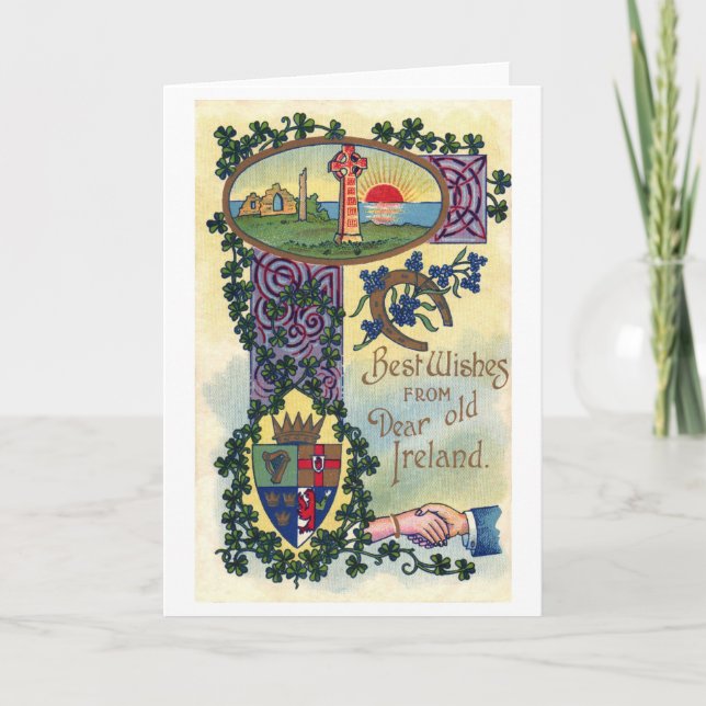 Carte Saint Patrick's Day, Shamrock (Devant)