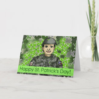 Carte Saint Patrick's Day : Soldat souriant(StPatrickDay