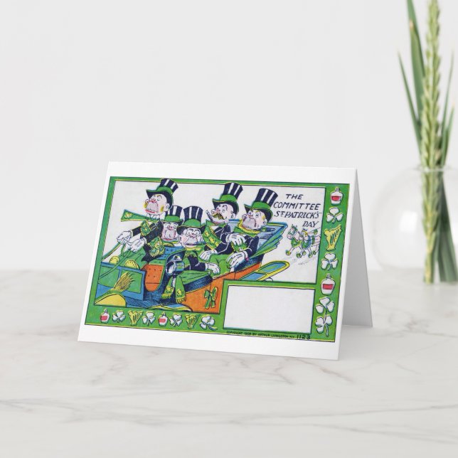 Carte Saint Patrick's Day, Vintage (Devant)