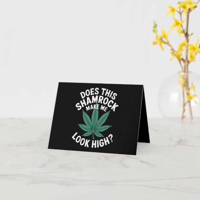 Carte Saint Patricks drôle de fête pour les gars superbe (Fleur jaune)