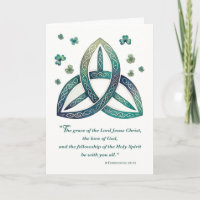 Saint Patrick's Religious Blessings Celtic Triquet