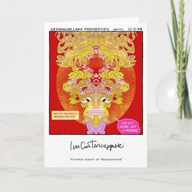 Carte Saint patron des apiculteurs (Devant)