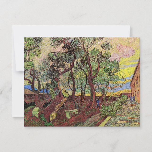 Carte Saint Paul Hospital et Garden par Vincent van Gogh (Devant)