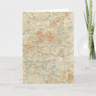 Carte Saint Regis Canoe Area Détails dans les Adirondack