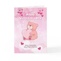 Carte Saint Teddy Funny Valentine
