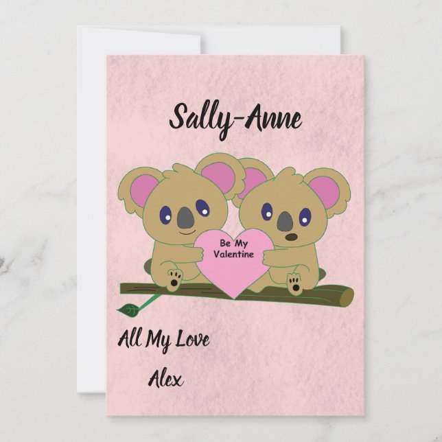 Carte Saint Valentin (Devant)
