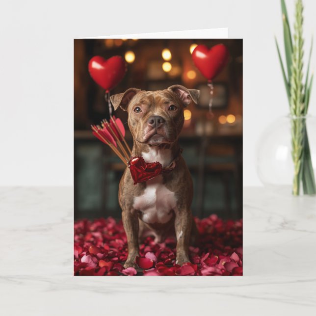 Carte Saint-Valentin Amstaff Romantique (Devant)