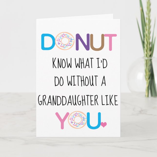 Carte Saint Valentin au Donut (Devant)