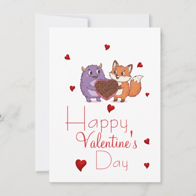Carte Saint-Valentin avec un ami  (Devant)