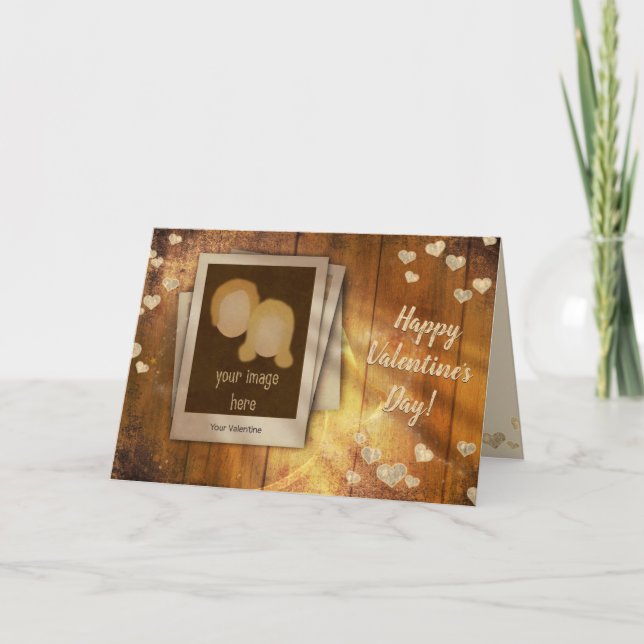 Carte Saint Valentin avec votre photo (Devant)