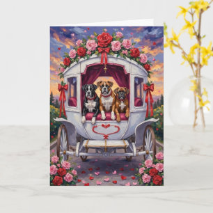 Carte Saint-Valentin Chien Boxer