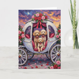 Carte Saint-Valentin Chien Caniche 