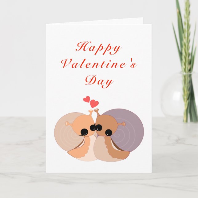 Carte Saint-Valentin Couple Snail (Devant)