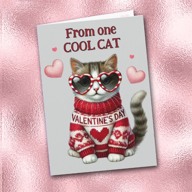 Carte Saint Valentin de chats Cool (Créateur téléchargé)
