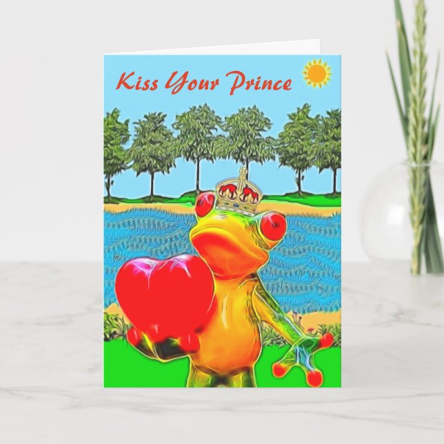 Carte Saint-Valentin de Grenouille (Devant)