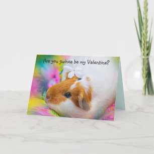 Carte Saint-Valentin de porc de Guinée
