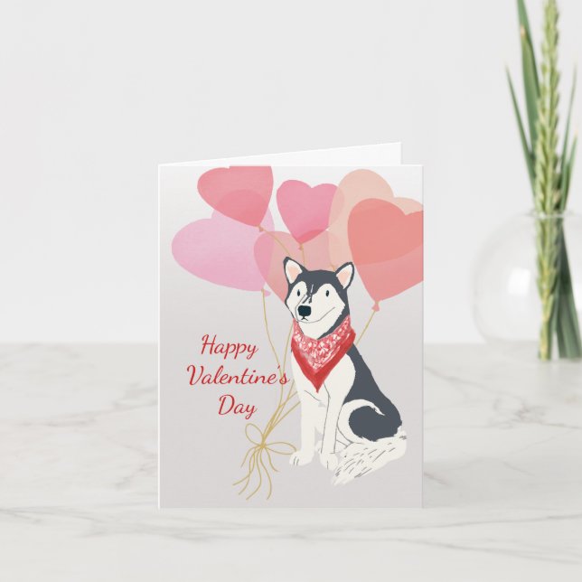 Carte Saint-Valentin de vos ballons sibériens Husk (Devant)
