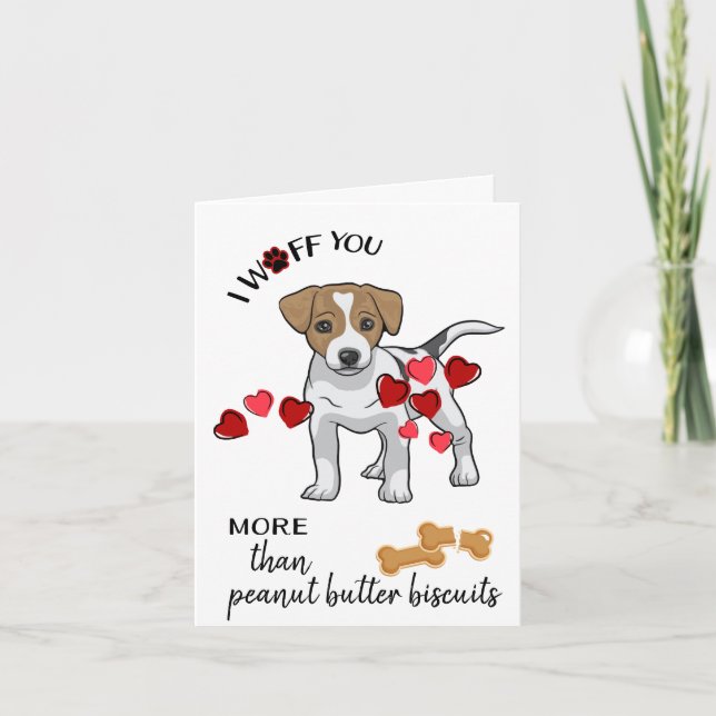 Carte Saint-Valentin de votre Jack Russell Terrier (Devant)