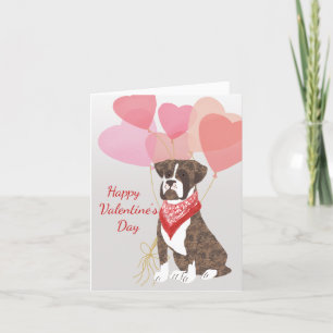 Carte Saint Valentin Des Ballons Rouge De La Boxe 