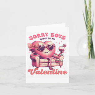 Carte Saint Valentin Désolé Garçons Papa C'Est Mon Saint