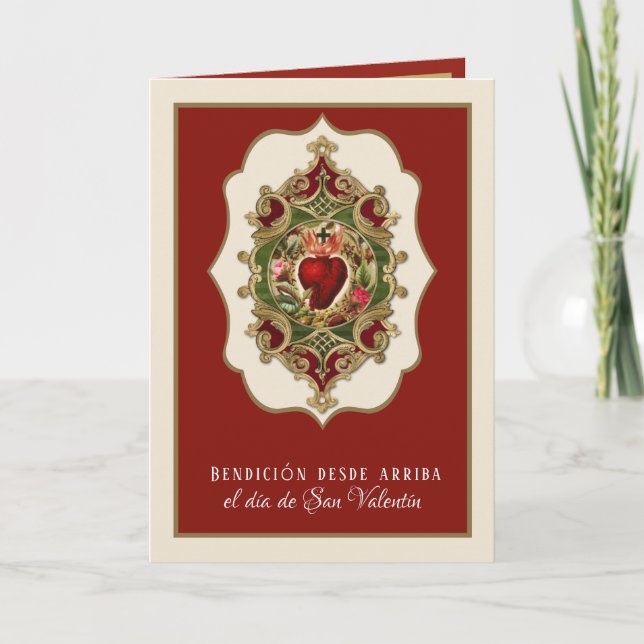 Carte Saint Valentin d'Espagne Saint-Valentin Religieux  (Devant)