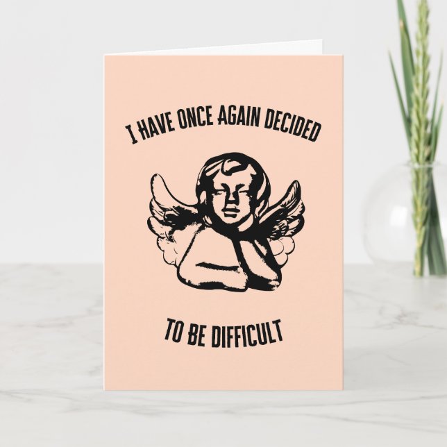 Carte Saint-Valentin difficile (Devant)