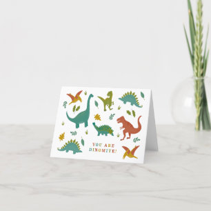 Carte Saint-Valentin Dinomite Dinosaures