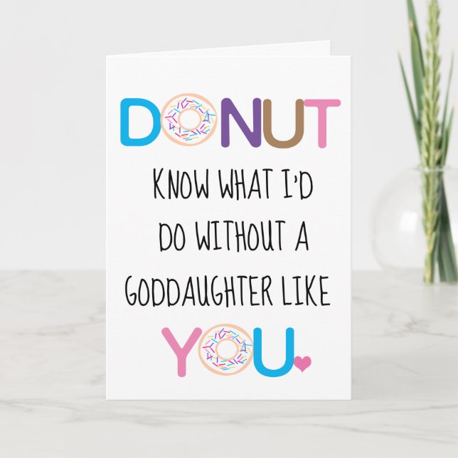 Carte Saint Valentin Donut Godgirl (Devant)