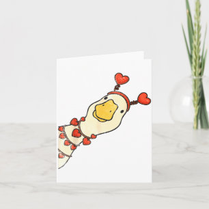 Carte Saint-Valentin Drôle Dindons Canard Cœur Amour Cor