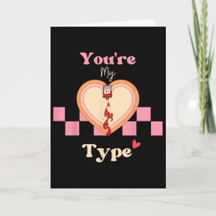 Carte Saint-Valentin drôle Rétro Vintage Vous êtes mon t