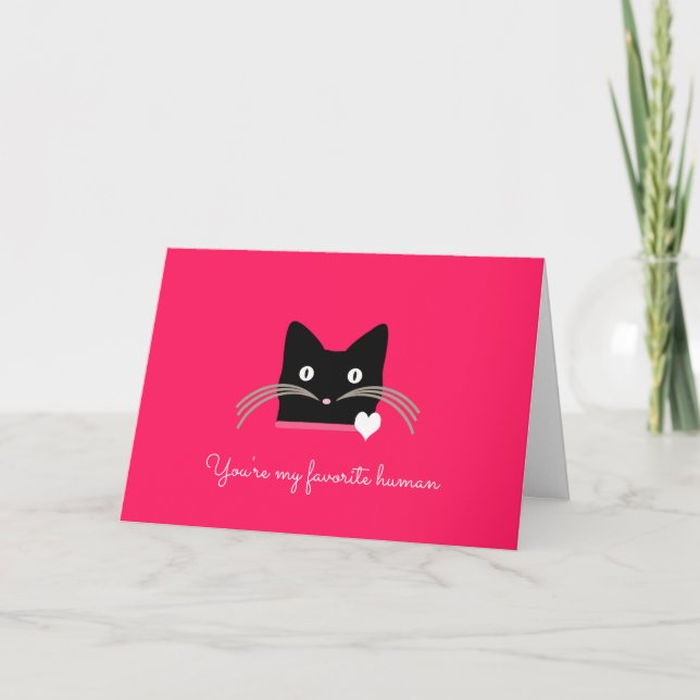 Carte Saint-Valentin du Chat (Devant)