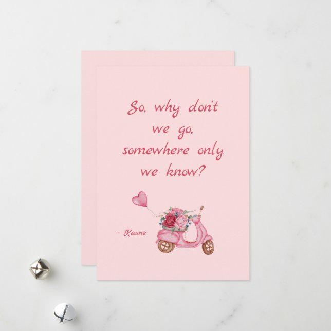 Carte Saint Valentin | Éloignez-vous des motos (Devant/Arrière en situation)