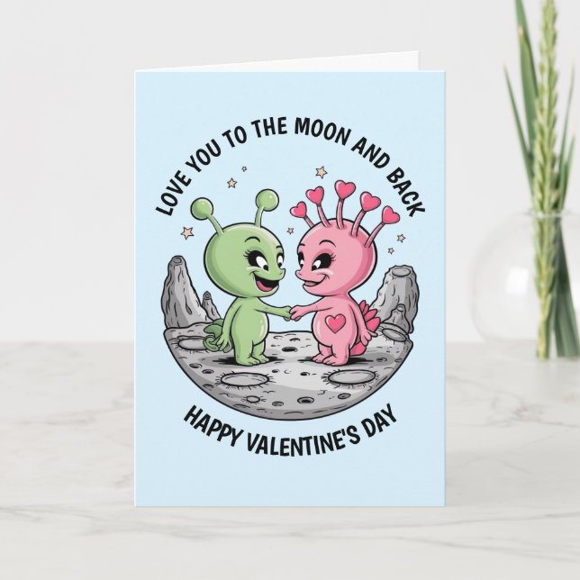 Carte Saint-Valentin extraterrestre (Devant)