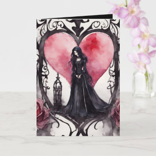 Carte Saint-Valentin gothiques